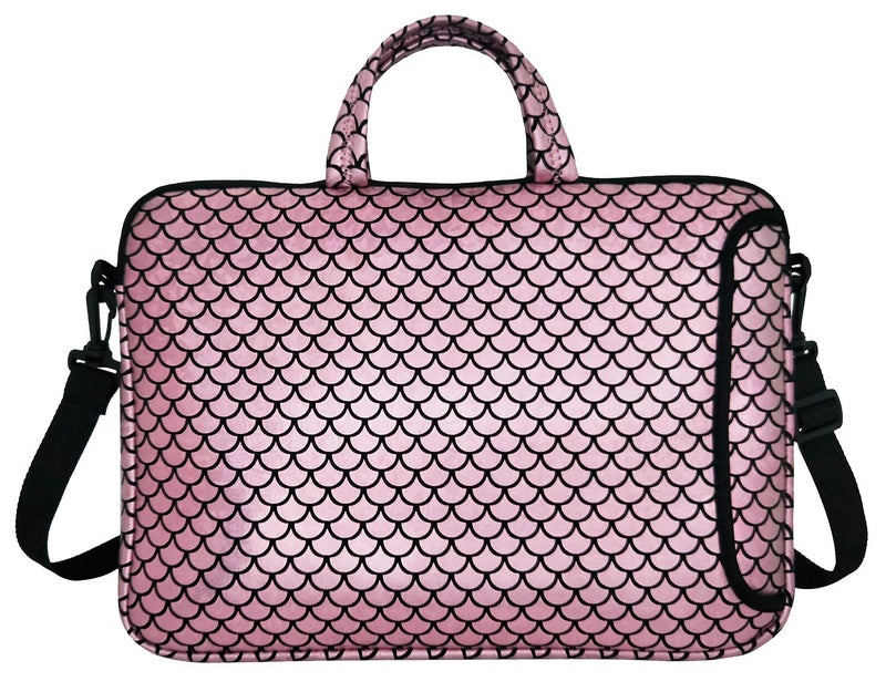 Youda 17.3-Inch Laptop Shoulder Carrying Bag Case Sleeve For 17" 17.3 inch HP DELL (Pink) - Image 2